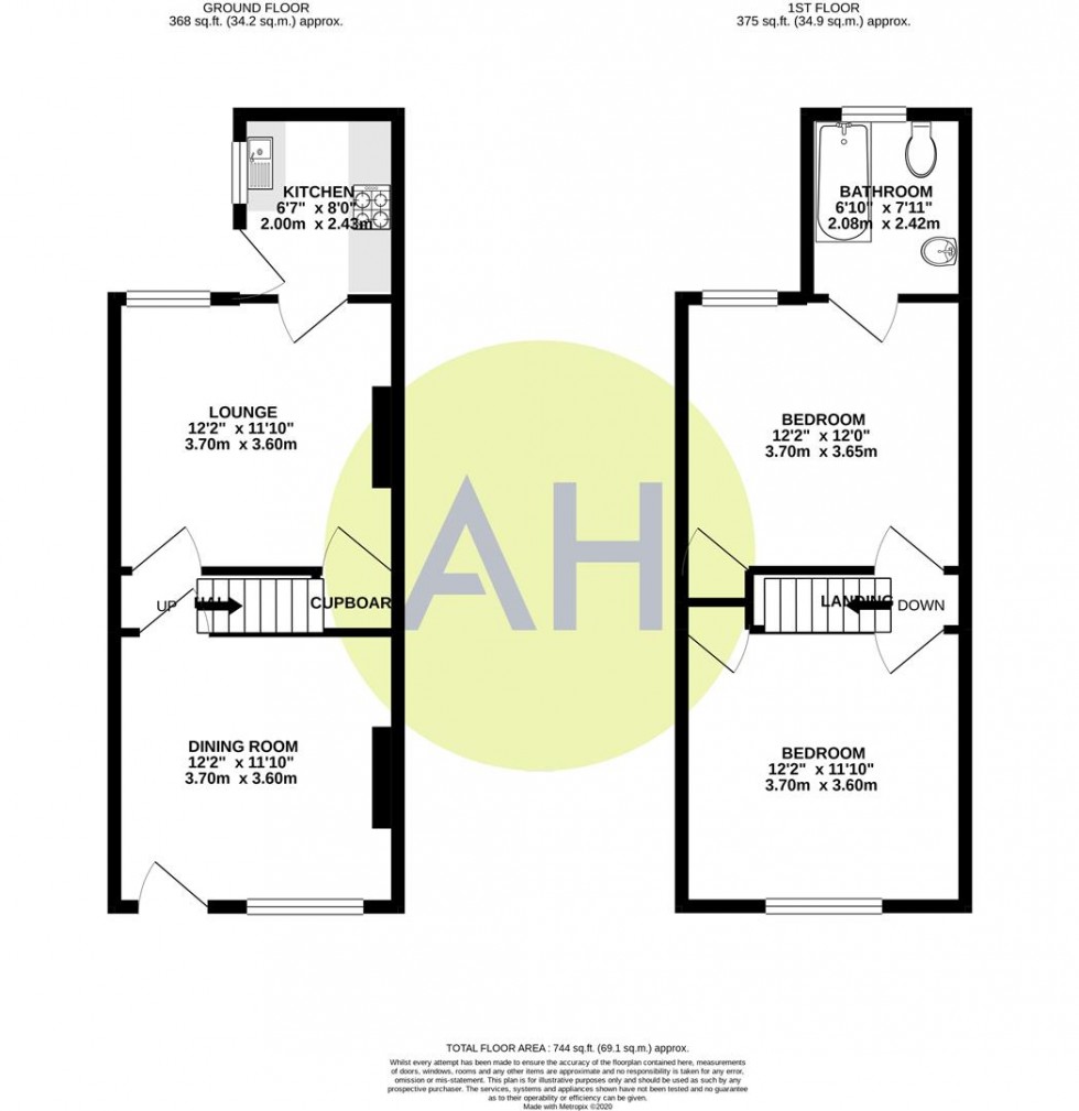 Floorplan for Belgrave Road, Sale