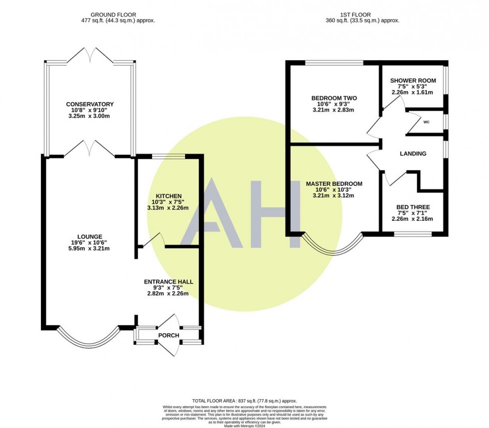 Floorplan for Merlyn Avenue, Sale