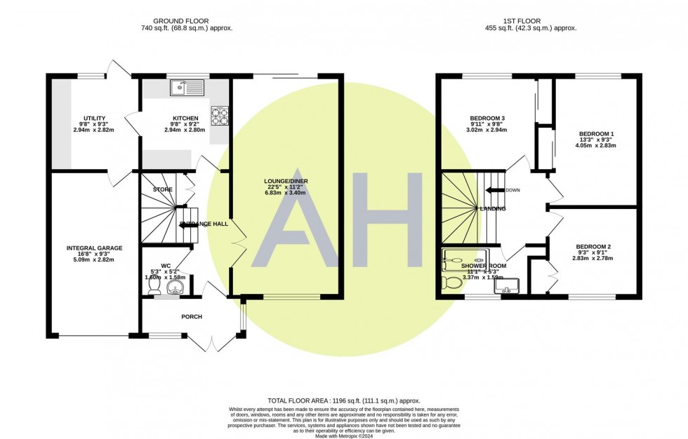 Floorplan for Pinewood, Sale