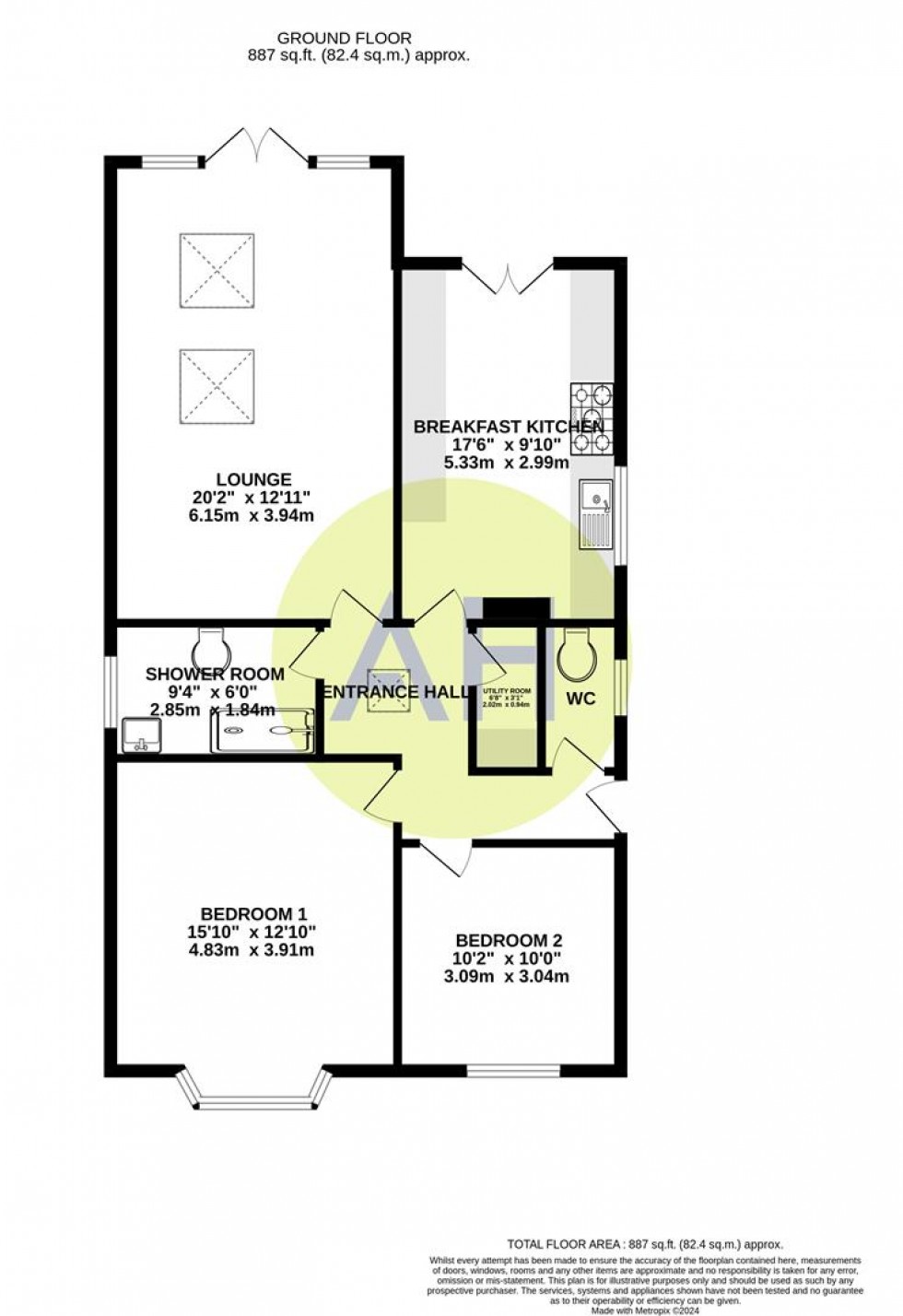 Floorplan for Talbot Road, Sale