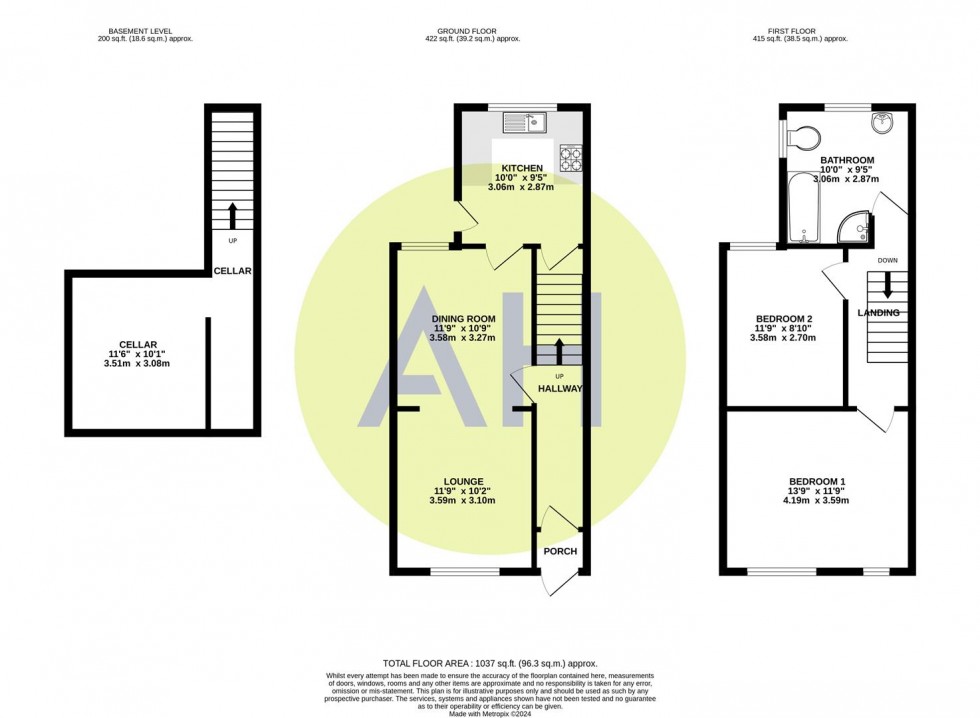 Floorplan for Princes Drive, Sale