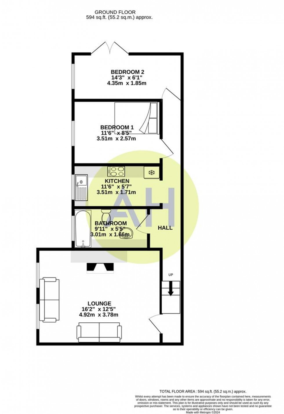 Floorplan for Irlam Road, Sale