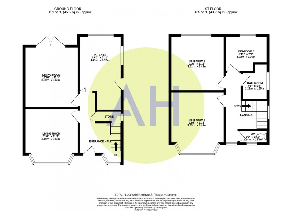 Floorplan for Acrefield, Sale