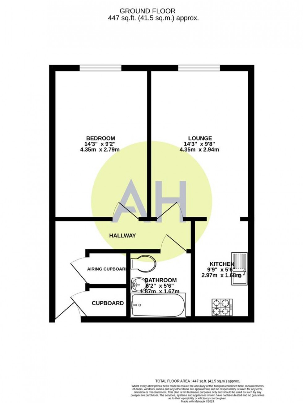 Floorplan for Alma Road, Sale