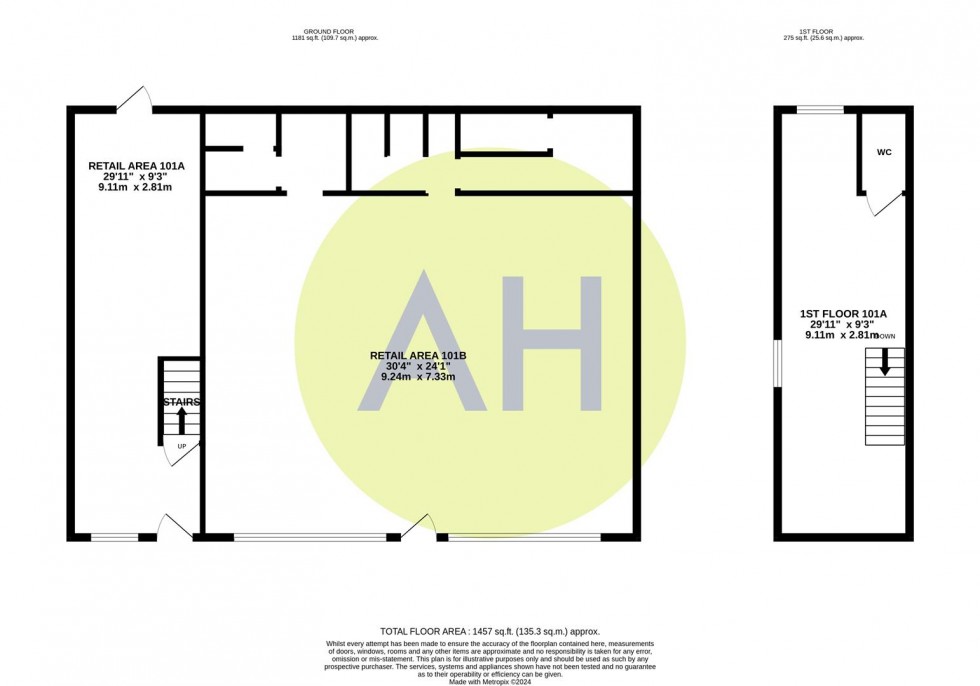 Floorplan for Investment Opportunity 101A & 101B Haughton Green Road, Denton