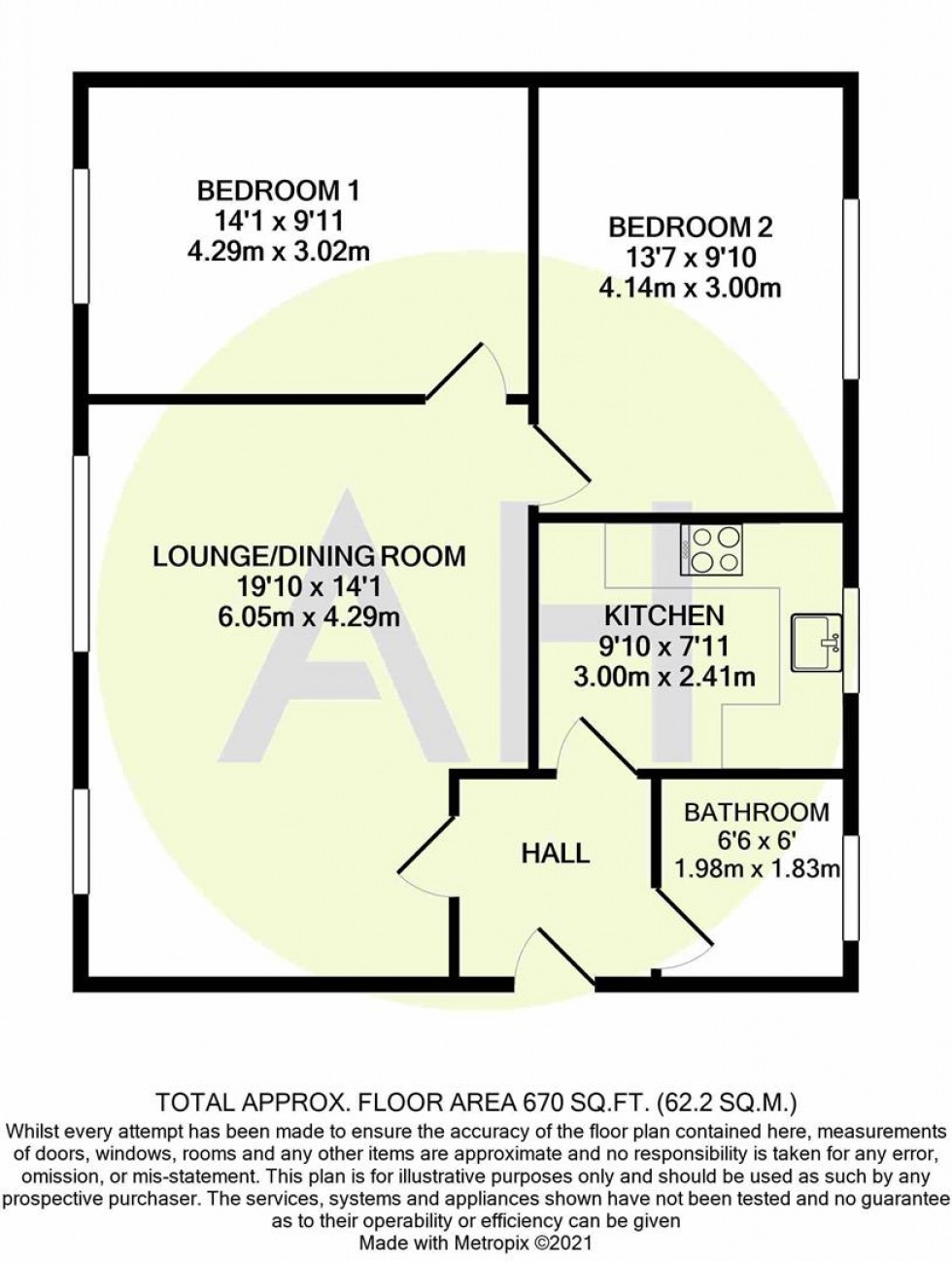 Floorplan for Norfolk House, Northenden Road, Sale