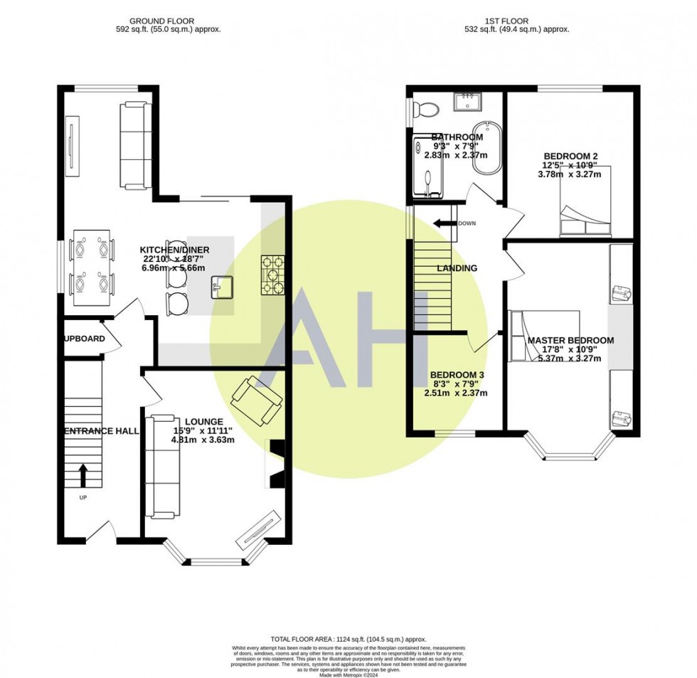 Floorplan for Abbotsford Grove, Timperley, Altrincham