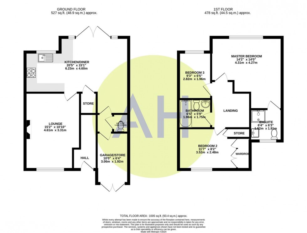 Floorplan for Kerscott Road, Manchester