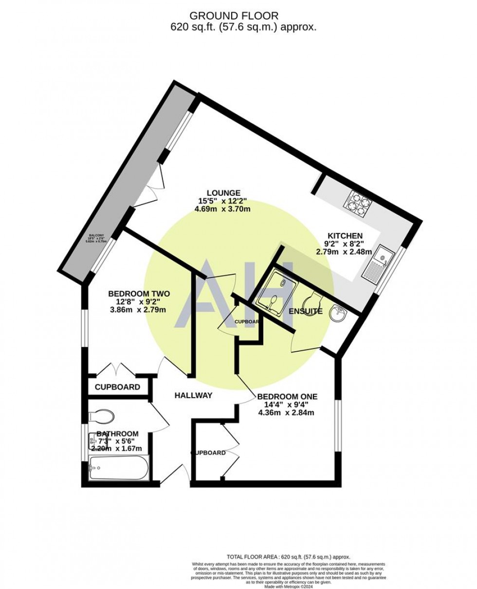 Floorplan for Wharf Road, Sale