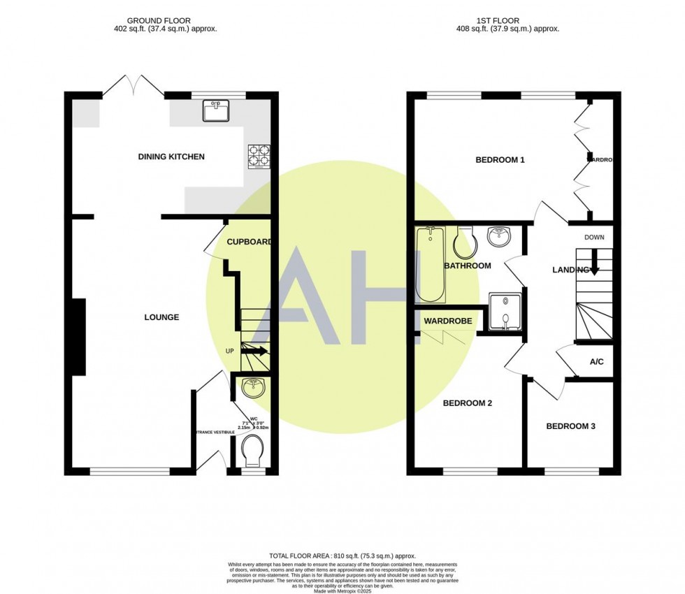 Floorplan for Birkdale Place, Little Ees Lane, Sale