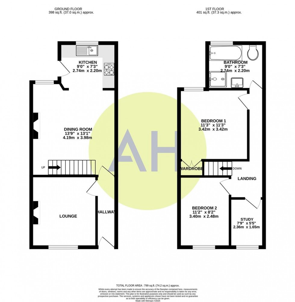 Floorplan for Hazel Avenue, Sale