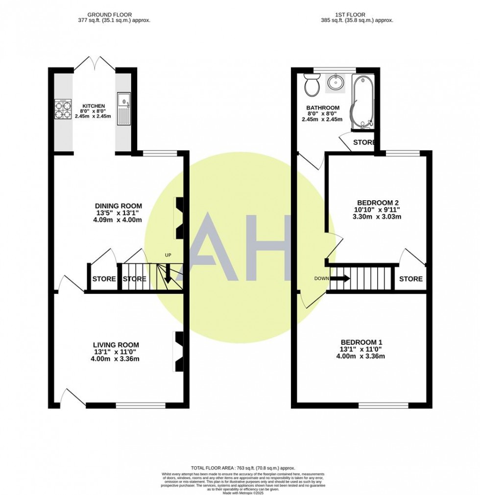 Floorplan for Harley Road, Sale