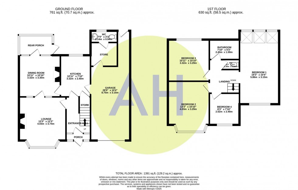 Floorplan for Hawthorn Lane, Sale