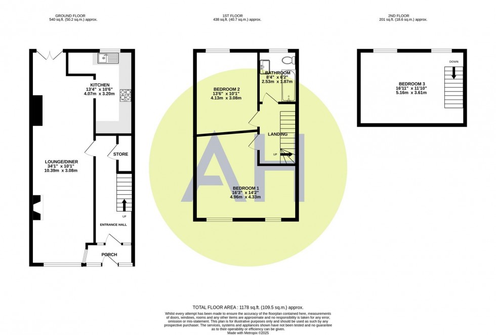 Floorplan for Neston Street, Manchester