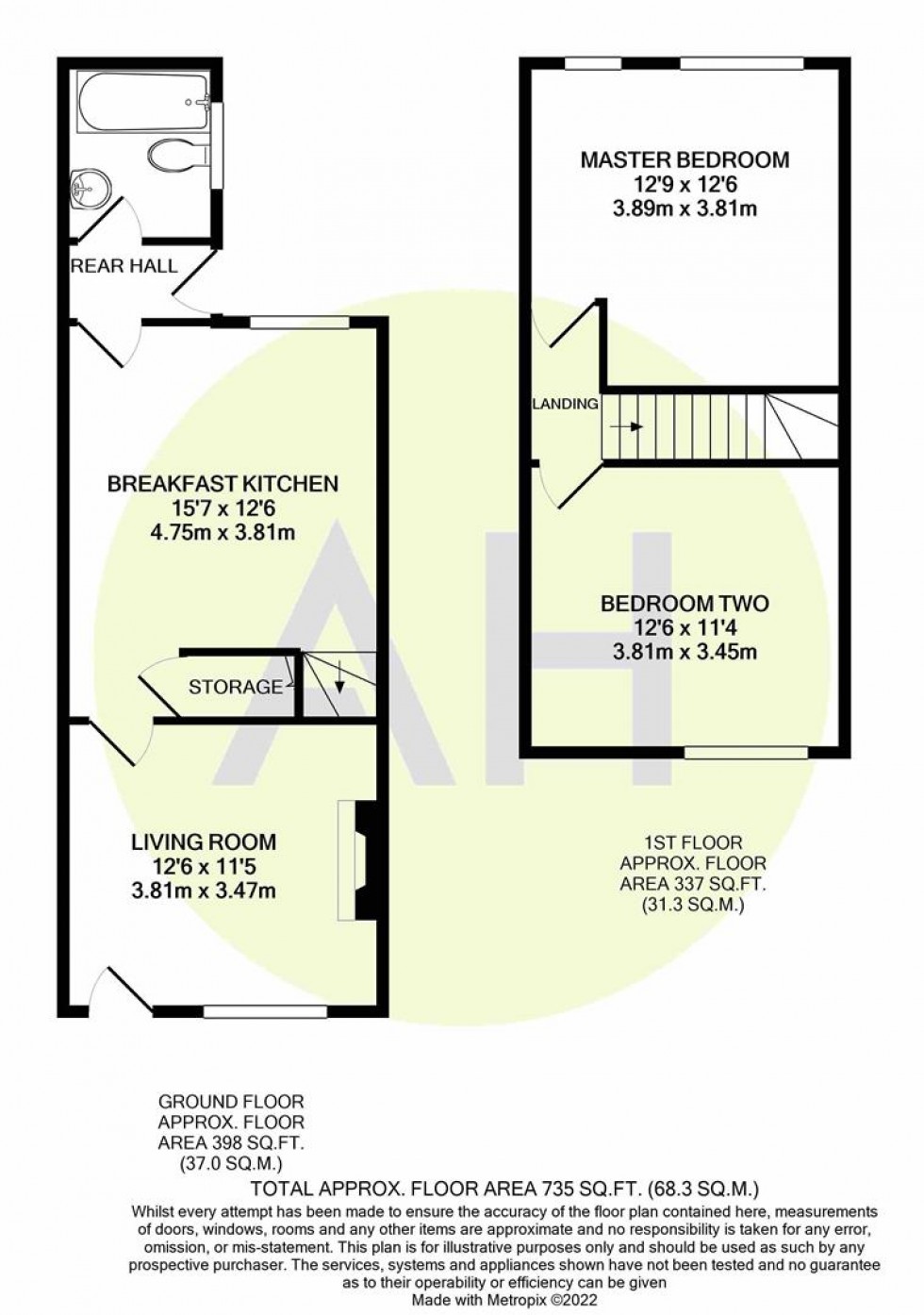 Floorplan for Joynson Street, Sale