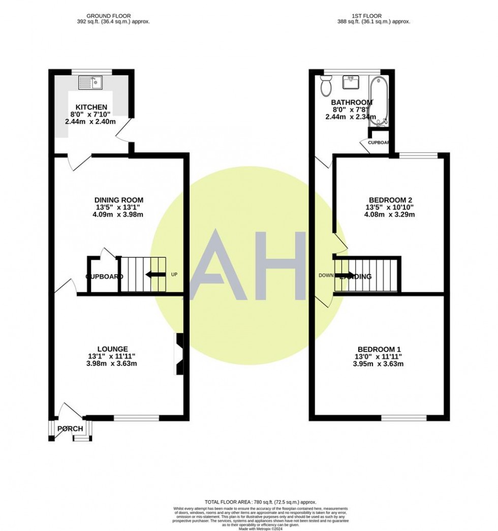 Floorplan for Harley Road, Sale