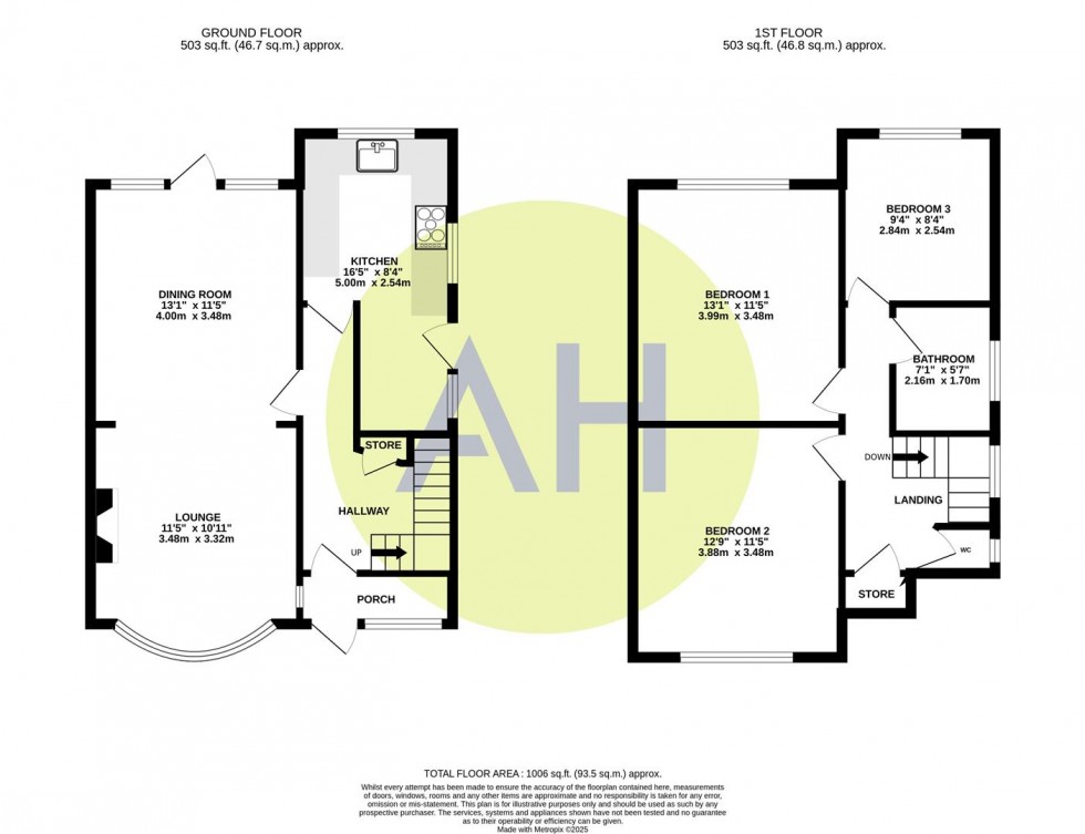 Floorplan for Walton Road, Sale