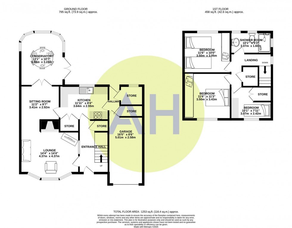 Floorplan for Fern Crescent, Stalybridge