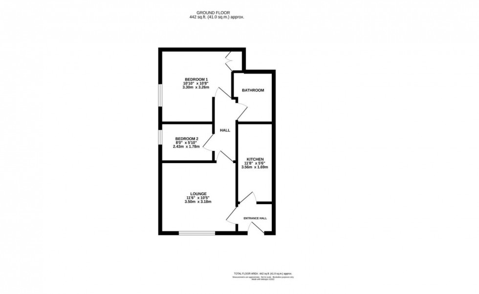 Floorplan for 4 x 2 bed Apartments, Riddings Road, Timperley, Altrincham