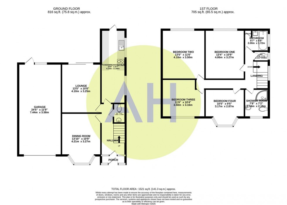 Floorplan for Oakfield, Sale, M33