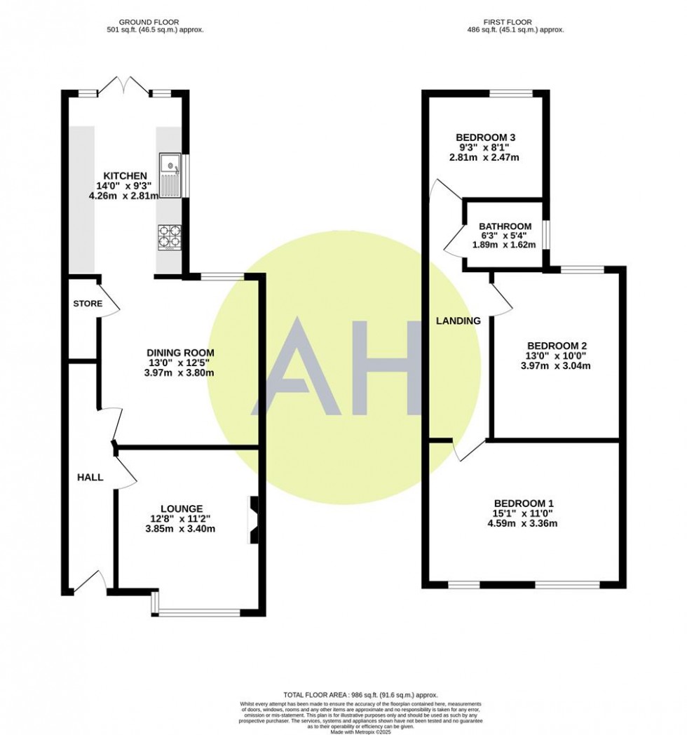 Floorplan for St. Marys Road, Sale